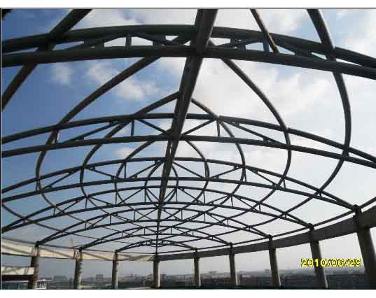 磐石中煤朔州宾馆管桁架工程